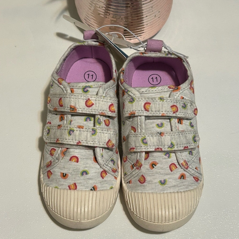 Colorful Kids Shoes with Rainbow Pattern